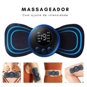Massageador Elétrico Muscular Borboleta Portátil Recarregável USB - Imagem 2