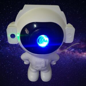 Projetor Astronauta Luz Espacial Galáxia Com Controle Remoto e Caixa de Som Bluetooth - Imagem 6