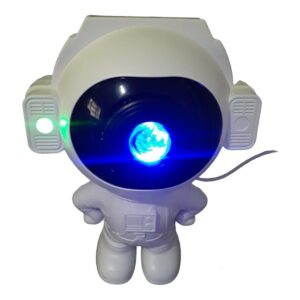 Projetor Astronauta Luz Espacial Galáxia Com Controle Remoto e Caixa de Som Bluetooth - Imagem 5