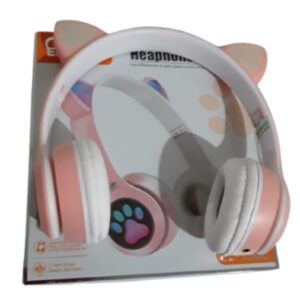 Fone Cat Orelha Gato Gatinho Sem Fio bluetooth Luz Led Arco Ajustável - Imagem 6