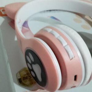 Fone Cat Orelha Gato Gatinho Sem Fio bluetooth Luz Led Arco Ajustável - Imagem 7