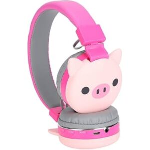 Fone De Ouvido Infantil Desenho Kids Bichinho Bluetooth Fm Entradas Cartão Sd e Cabo P2 - Imagem 3