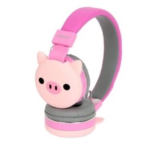 Fone De Ouvido Infantil Desenho Kids Bichinho Bluetooth Fm Entradas Cartão Sd e Cabo P2 - Imagem 2